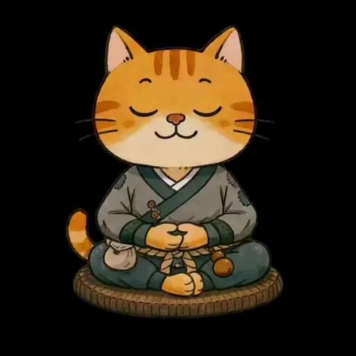 大数据修仙中的冥想橘猫